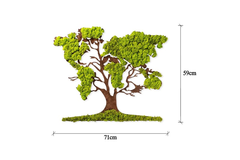 Canvastavla Tree 2 - Grön/Brun - Inredning - Tavlor & posters - Canvastavla