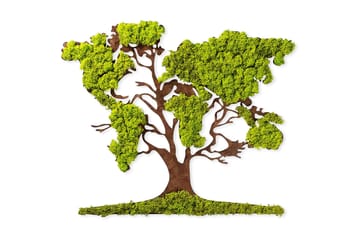 Canvastavla Tree 2 - Grön/Brun - Inredning - Tavlor & posters - Canvastavla