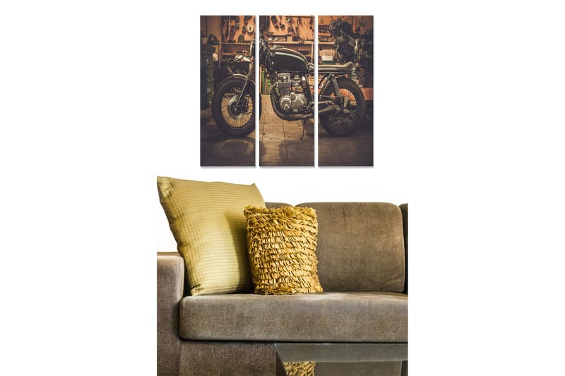 Canvastavla Vehicle 3-pack Flerfärgad - 20x50 cm - Inredning - Tavlor & posters - Canvastavla