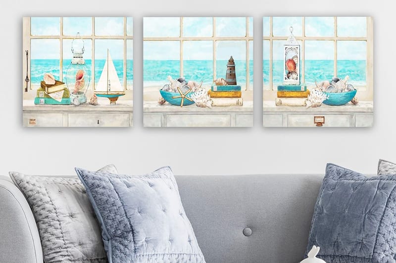 Canvastavla VP Italy 3-pack Flerfärgad, 30x30 cm