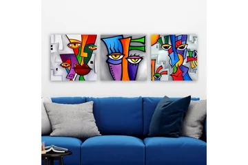 Canvastavla VP Italy 3-pack Flerfärgad - 30x30 cm - Inredning - Tavlor & posters - Canvastavla