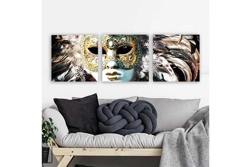 Canvastavla VP Italy 3-pack Flerfärgad - 30x30 cm - Inredning - Tavlor & posters - Canvastavla