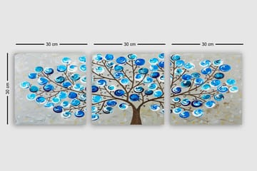 Canvastavla VP Italy 3-pack Flerfärgad - 30x30 cm - Inredning - Tavlor & posters - Canvastavla