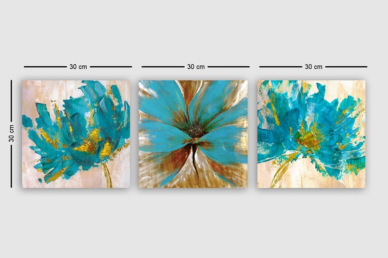 Canvastavla VP Italy 3-pack Flerfärgad - 30x30 cm - Inredning - Tavlor & posters - Canvastavla