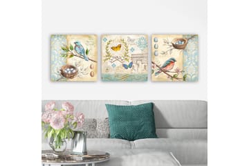 Canvastavla VP Italy 3-pack Flerfärgad - 30x30 cm - Inredning - Tavlor & posters - Canvastavla
