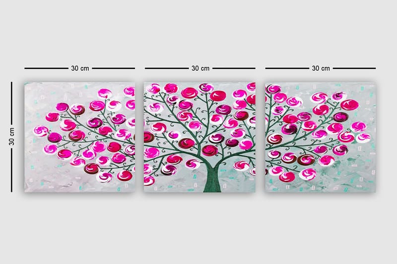 Canvastavla VP Italy 3-pack Flerfärgad - 30x30 cm - Inredning - Tavlor & posters - Canvastavla