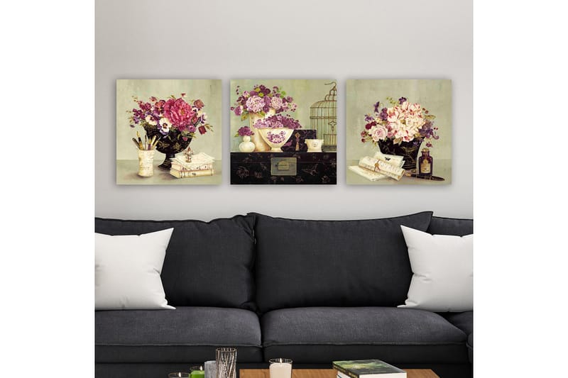 Canvastavla VP Italy 3-pack Flerfärgad - 30x30 cm - Inredning - Tavlor & posters - Canvastavla