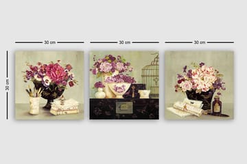 Canvastavla VP Italy 3-pack Flerfärgad - 30x30 cm - Inredning - Tavlor & posters - Canvastavla