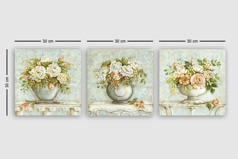 Canvastavla VP Italy 3-pack Flerfärgad - 30x30 cm - Inredning - Tavlor & posters - Canvastavla