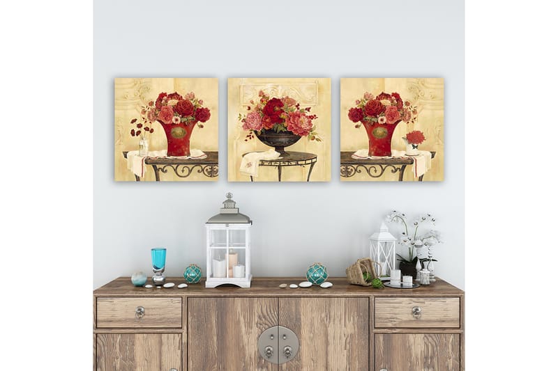 Canvastavla VP Italy 3-pack Flerfärgad - 30x30 cm - Inredning - Tavlor & posters - Canvastavla
