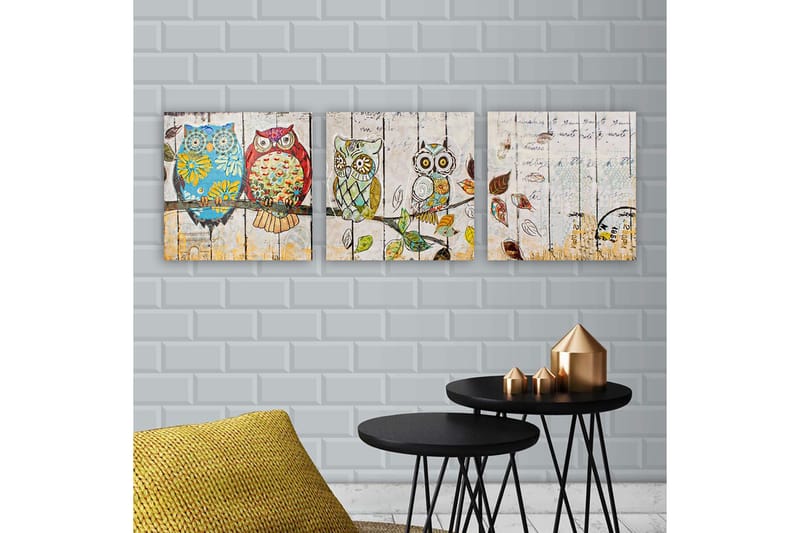 Canvastavla VP Italy 3-pack Flerfärgad - 30x30 cm - Inredning - Tavlor & posters - Canvastavla