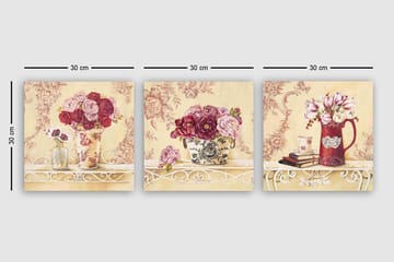 Canvastavla VP Italy 3-pack Flerfärgad - 30x30 cm - Inredning - Tavlor & posters - Canvastavla