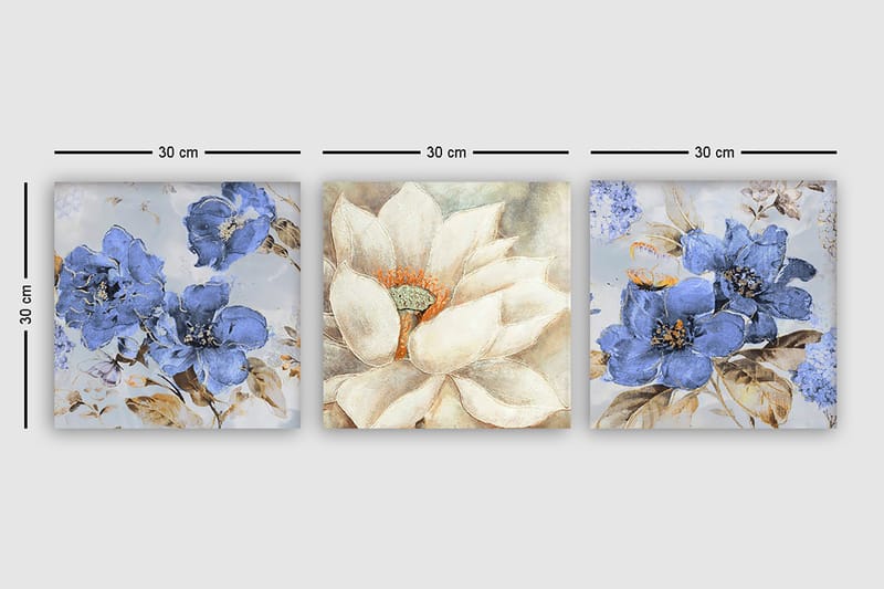 Canvastavla VP Italy 3-pack Flerfärgad - 30x30 cm - Inredning - Tavlor & posters - Canvastavla