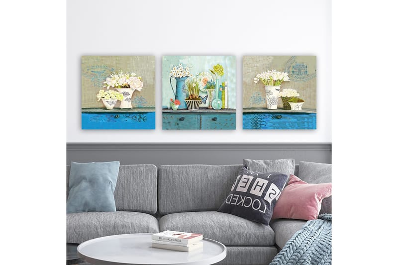 Canvastavla VP Italy 3-pack Flerfärgad - 30x30 cm - Inredning - Tavlor & posters - Canvastavla