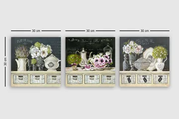 Canvastavla VP Italy 3-pack Flerfärgad - 30x30 cm - Inredning - Tavlor & posters - Canvastavla