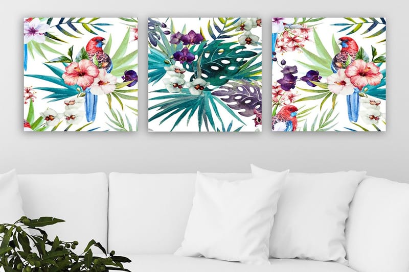 Canvastavla VP Italy 3-pack Flerfärgad - 30x30 cm - Inredning - Tavlor & posters - Canvastavla