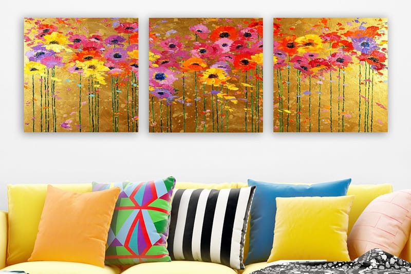 Canvastavla VP Italy 3-pack Flerfärgad, 30x30 cm