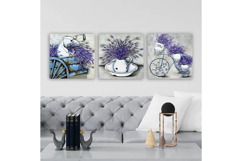 Canvastavla VP Italy 3-pack Flerfärgad - 30x30 cm - Inredning - Tavlor & posters - Canvastavla