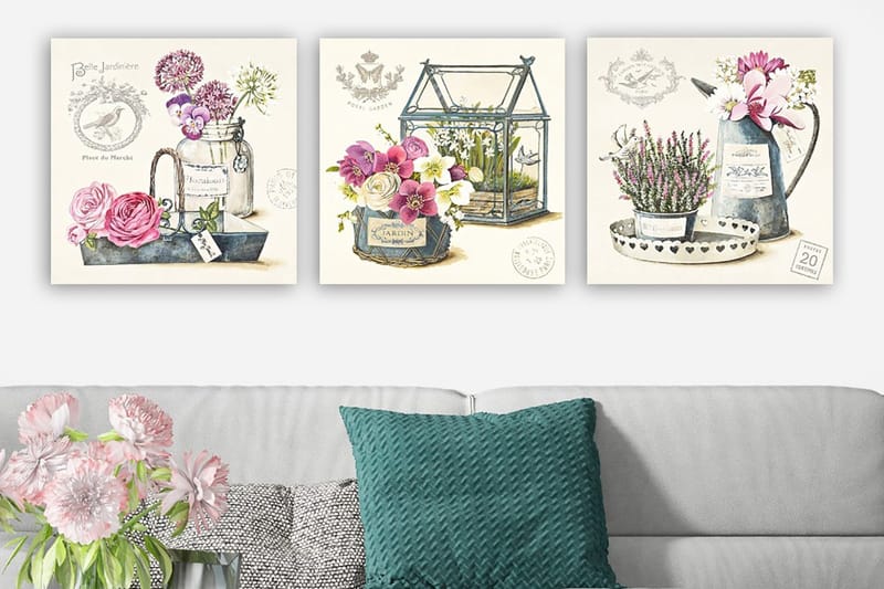 Canvastavla VP Italy 3-pack Flerfärgad, 30x30 cm