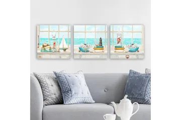 Canvastavla VP Italy 3-pack Flerfärgad - 30x30 cm - Inredning - Tavlor & posters - Canvastavla