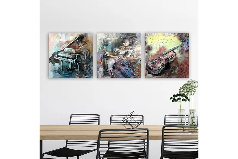 Canvastavla VP Italy 3-pack Flerfärgad - 30x30 cm - Inredning - Tavlor & posters - Canvastavla