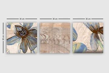 Canvastavla VP Italy 3-pack Flerfärgad - 30x30 cm - Inredning - Tavlor & posters - Canvastavla