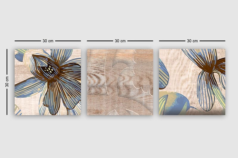 Canvastavla VP Italy 3-pack Flerfärgad - 30x30 cm - Inredning - Tavlor & posters - Canvastavla