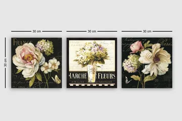 Canvastavla VP Italy 3-pack Flerfärgad - 30x30 cm - Inredning - Tavlor & posters - Canvastavla