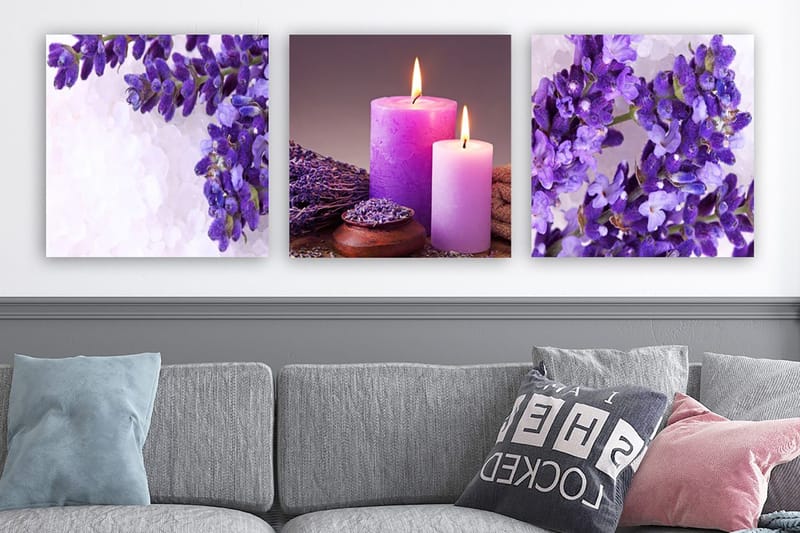 Canvastavla VP Italy 3-pack Flerfärgad, 30x30 cm