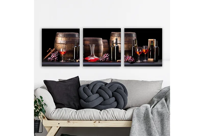 Canvastavla VP Italy 3-pack Flerfärgad - 30x30 cm - Inredning - Tavlor & posters - Canvastavla