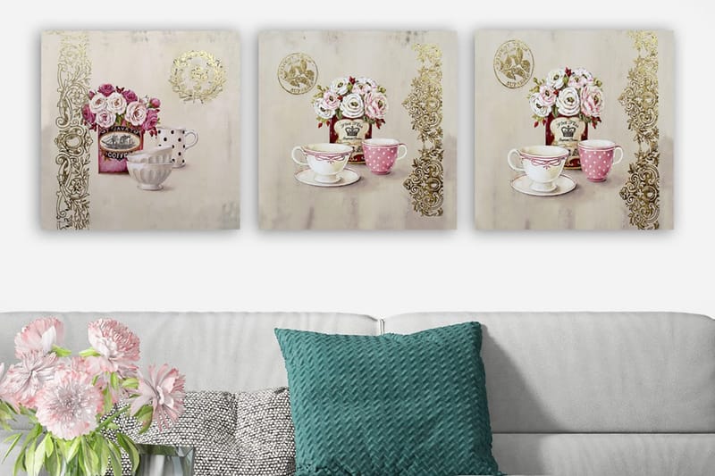 Canvastavla VP Italy 3-pack Flerfärgad, 30x30 cm