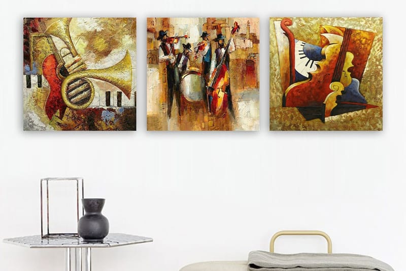 Canvastavla VP Italy 3-pack Flerfärgad, 30x30 cm