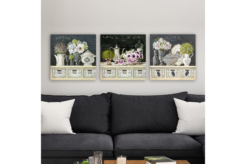 Canvastavla VP Italy 3-pack Flerfärgad - 30x30 cm - Inredning - Tavlor & posters - Canvastavla