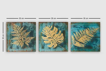 Canvastavla VP Italy 3-pack Flerfärgad - 30x30 cm - Inredning - Tavlor & posters - Canvastavla