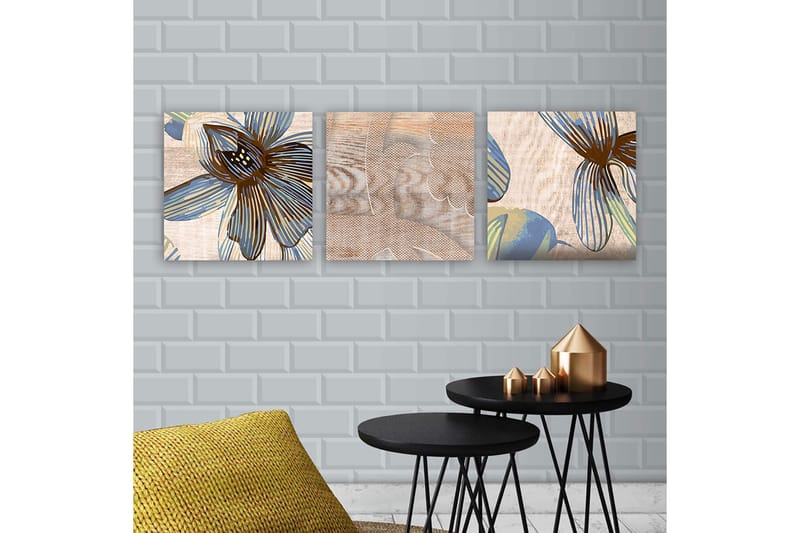 Canvastavla VP Italy 3-pack Flerfärgad, 30x30 cm