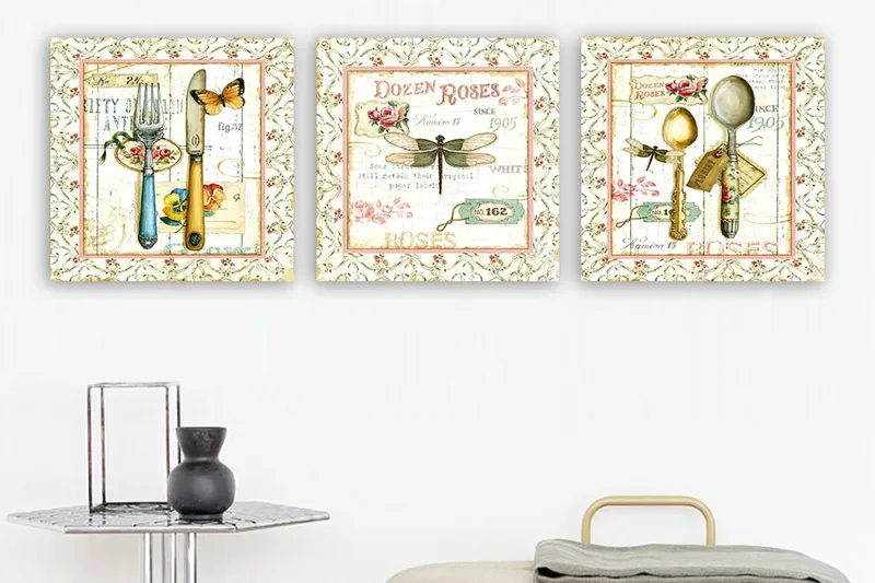 Canvastavla VP Italy 3-pack Flerfärgad, 30x30 cm