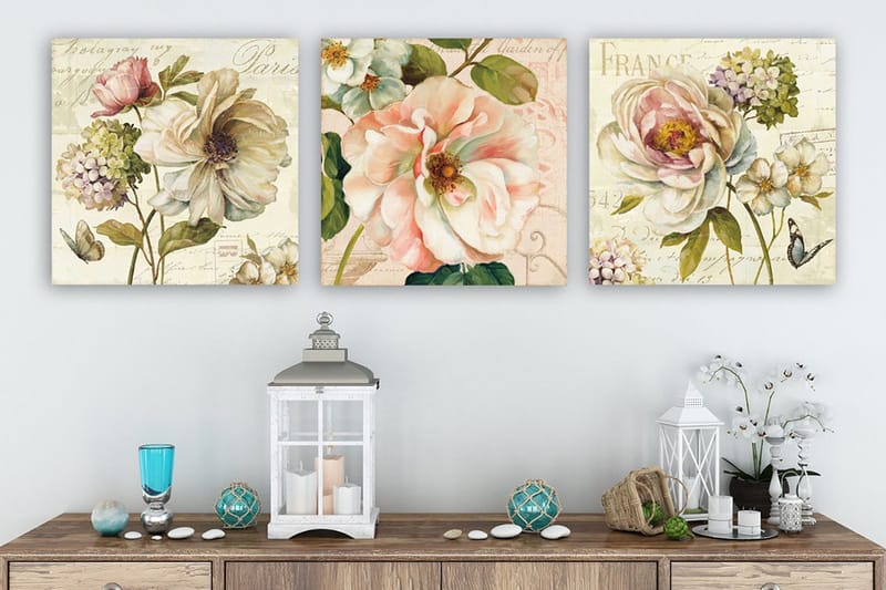 Canvastavla VP Italy 3-pack Flerfärgad, 30x30 cm