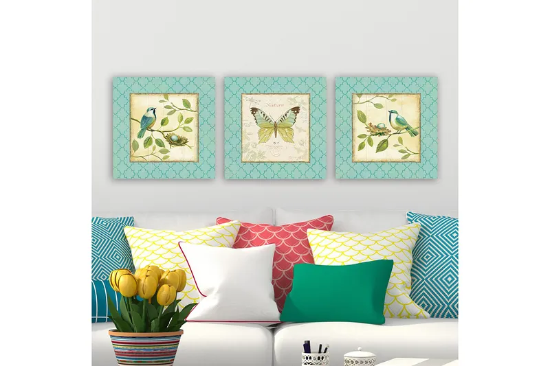 Canvastavla VP Italy 3-pack Flerfärgad - 30x30 cm - Inredning - Tavlor & posters - Canvastavla