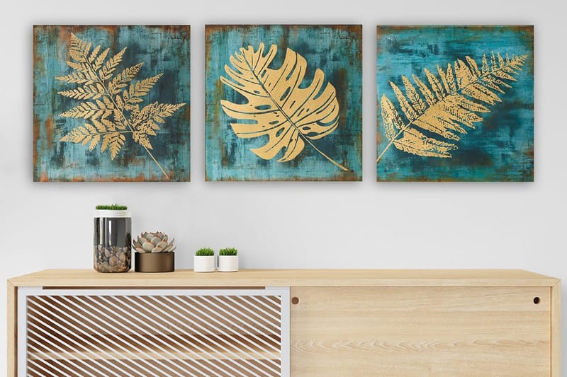 Canvastavla VP Italy 3-pack Flerfärgad, 30x30 cm