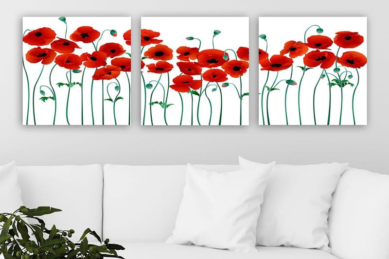 Canvastavla VP Italy 3-pack Flerfärgad, 30x30 cm