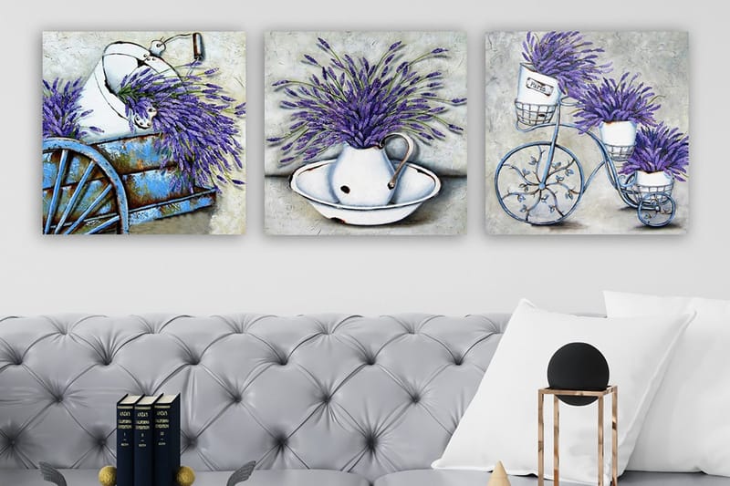 Canvastavla VP Italy 3-pack Flerfärgad, 30x30 cm