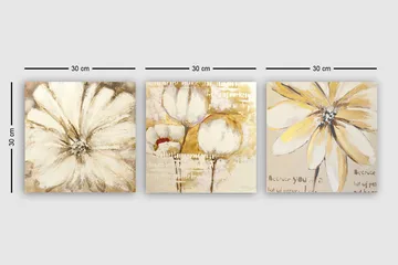 Canvastavla VP Italy 3-pack Flerfärgad - 30x30 cm - Inredning - Tavlor & posters - Canvastavla