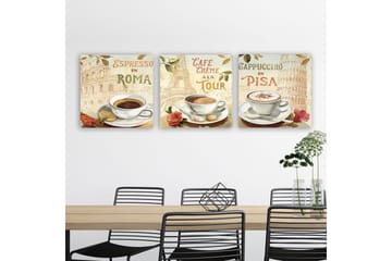 Canvastavla VP Italy 3-pack Flerfärgad - 30x30 cm - Inredning - Tavlor & posters - Canvastavla