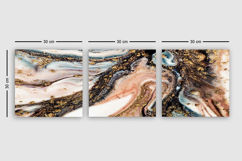 Canvastavla VP Spain 3-pack Flerfärgad - 30x30 cm - Inredning - Tavlor & posters - Canvastavla