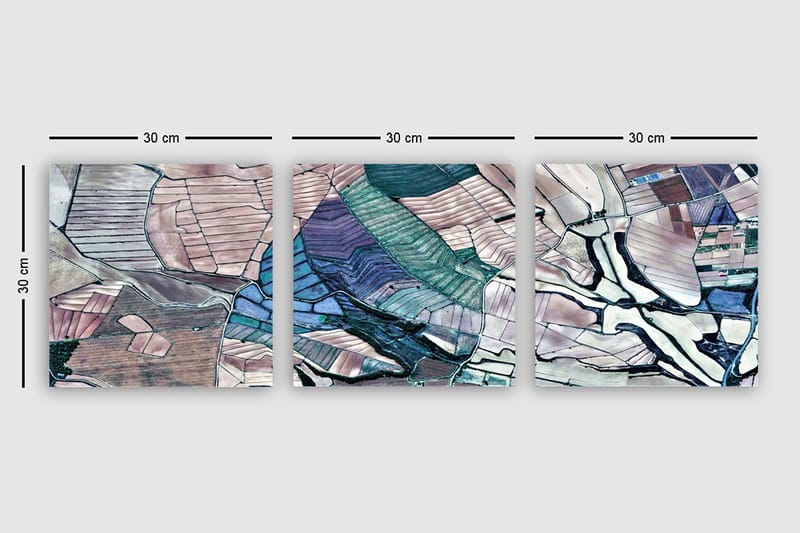 Canvastavla VP Spain 3-pack Flerfärgad - 30x30 cm - Inredning - Tavlor & posters - Canvastavla