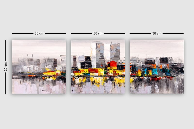 Canvastavla VP Spain 3-pack Flerfärgad - 30x30 cm - Inredning - Tavlor & posters - Canvastavla