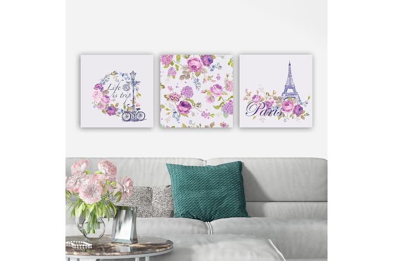 Canvastavla VP Spain 3-pack Flerfärgad - 30x30 cm - Inredning - Tavlor & posters - Canvastavla