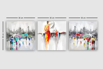 Canvastavla VP Spain 3-pack Flerfärgad - 30x30 cm - Inredning - Tavlor & posters - Canvastavla