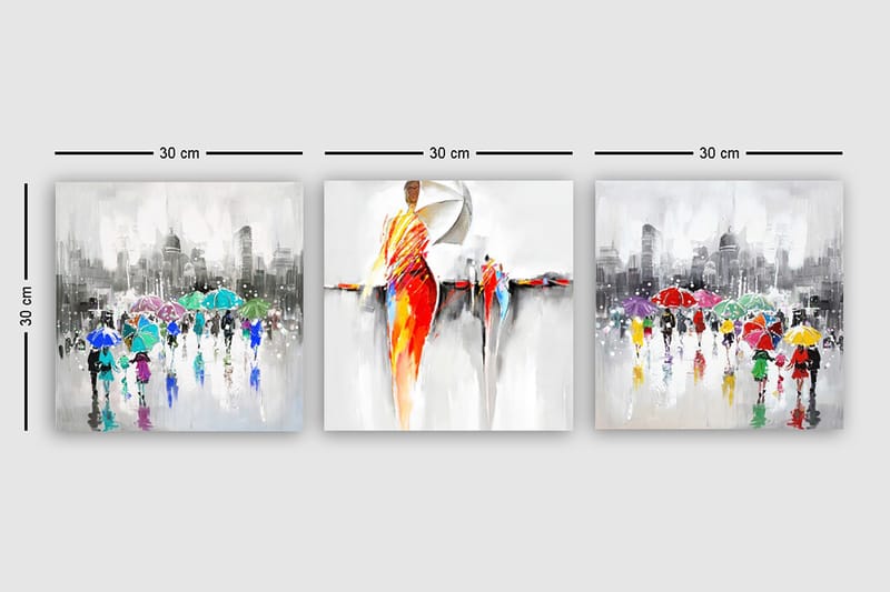 Canvastavla VP Spain 3-pack Flerfärgad - 30x30 cm - Inredning - Tavlor & posters - Canvastavla