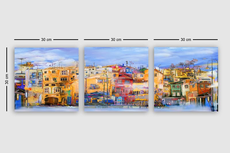 Canvastavla VP Spain 3-pack Flerfärgad - 30x30 cm - Inredning - Tavlor & posters - Canvastavla